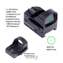 PR22 Reflex Green Dot and Circle Reticle Side Loaded Long Battery Life