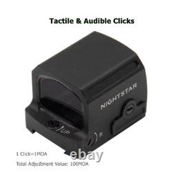 PT17G Semi-Enclosed Red Dot Sight Green reticle RMSc Shake Awake Picatinn