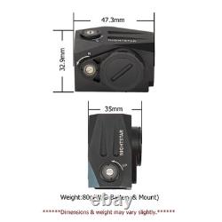 PT19 Enclosed Red Dot Sight RMR/MOS Multi Mount Shake Awake 20K Hrs