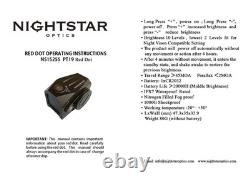 PT19 Enclosed Red Dot Sight RMR/MOS Multi Mount Shake Awake 20K Hrs