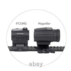 PT23MS Ultra Short Solar Red Dot Sight Shake Awake 50,000H Waterproof