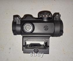 Pair of SIG SAUER ROMEO-MSR red dot sights one green one red Picatinny