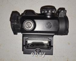 Pair of SIG SAUER ROMEO-MSR red dot sights one green one red Picatinny