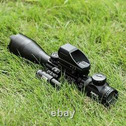 Pinty 3 in 1 4-16x50 Rangefinder Rifle Scope Red laser & Reflex Dot Sight scope