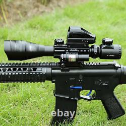 Pinty 4-12X50EG Rangefinder Reticle Riflescope Red Laser&Reflex Dot Sight Scope
