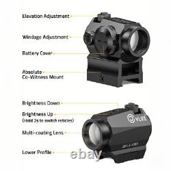 Professional RefIex Green Dot Sight Optic Riflescope with 1 inch Riser & Low Mount