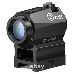 Professional RefIex Green Dot Sight Optic Riflescope with 1 inch Riser & Low Mount