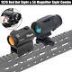 R5 1x20 Shake Awake Red Dot Sight 2 Moa Scope With 5x Magnifier Sight Combo Kit