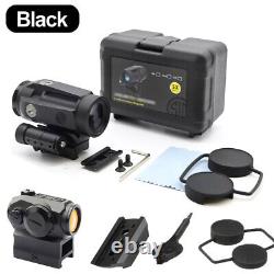 R5 1x20 Shake Awake Red Dot Sight 2 MOA Scope with 5x Magnifier Sight Combo Kit