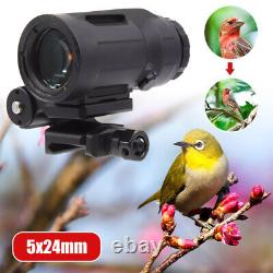 R5 1x20 Shake Awake Red Dot Sight 2 MOA Scope with 5x Magnifier Sight Combo Kit