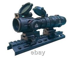 Red Dot Scope with 3x Flip to Side Magnifier Combo UTG Rifle Scope Leapers