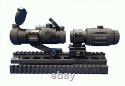 Red Dot reflex Scope with Flip to Side Magnifier Combo Aimpro Rifle Scope