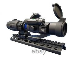 Red Dot reflex Scope with Flip to Side Magnifier Combo Aimpro Rifle Scope