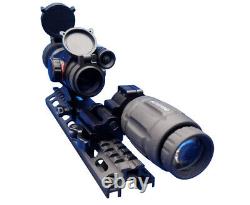 Red Dot reflex Scope with Flip to Side Magnifier Combo Aimpro Rifle Scope