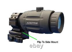 Red Dot reflex Scope with Flip to Side Magnifier Combo Aimpro Rifle Scope