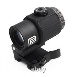 Reflex Holographic Red Green Dot 558+G43 Magnifier Airsoft Scope Sight QR Black