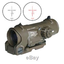 Rifle Scope 4x Red illuminated Red Dot Sight Fixed Dual Purpose sight Hunting