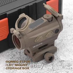 Romeo4T Tactical 1x20mm Red Dot Sight SOR43032 Solar Power 4 Different Reticles