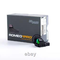 SIG SAUER ROMEO1PRO 1x30mm 3 MOA Red Dot Sight with Protective Shroud