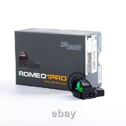 SIG SAUER ROMEO1PRO 1x30mm 3 MOA Reflex Red Dot Sight with Protective Shroud