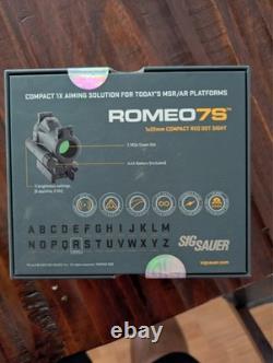 SIG SAUER ROMEO7S 1X22 COMPACT GREEN DOT SIGHT SOR75002 Brand New