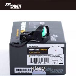 SIG SAUER ROMEO 1 Pro 1x30mm 3MOA Real Optics Reflex Red Dot Sight WithShake Awake