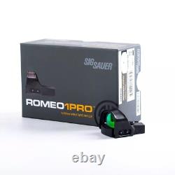 SIG SAUER ROMEO 1 Pro 1x30mm 3MOA Real Optics Reflex Red Dot Sight WithShake Awake