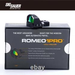 SIG SAUER ROMEO 1 Pro 1x30mm 3MOA Real Optics Reflex Red Dot Sight WithShake Awake