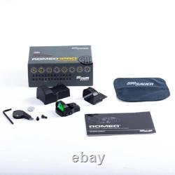 SIG SAUER ROMEO 1 Pro 1x30mm 3MOA Real Optics Reflex Red Dot Sight WithShake Awake