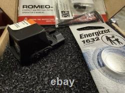 SIG SAUER ROMEO-X Dot Sight Circle Dot Red Reticle Black SORX1000 CR1632