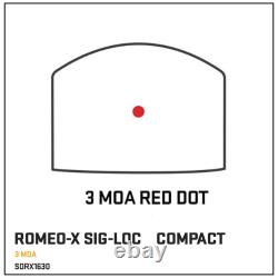 SIG SAUER ROMEO-X SIG-LOCK Compact Aluminum Illuminated Red Dot Sight Options