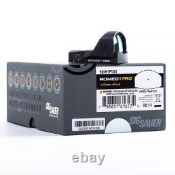 SIG SAUER Romeo1Pro SOR1P100 1x30mm Red Dot Reflex Sight 3 MOA with Shake Awake