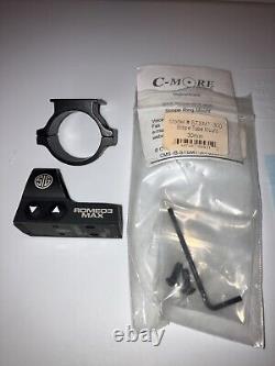 SIG SAUER Romeo3MAX 1x30mm Red Dot Sight with CMORE 30mm scope tube adapter