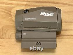 SIG SAUER Romeo5X FDE OPMOD 1x20mm Compact 2 MOA Red Dot Optic Sight SOR52111