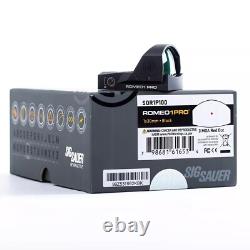 SIG SAUER Romeo 1 Pro 1x30mm 3 MOA Reflex Red Dot Sight With Protective Shroud