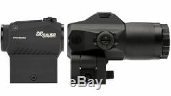 SIG SAUER Romeo 5 Red Dot Sight 2 MOA With Juliet 4 3x Magnifier SORJ53101 BUNDLE