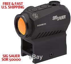 SIG SAUER SOR50000 Romeo5 1x20mm Compact 2 Moa Red Dot Sight MOTAC SHOCKPROOF