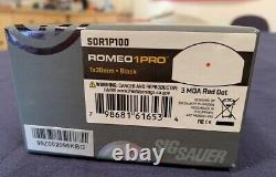 SIG Sauer ROMEO1PRO Micro Red Dot Sight 3 MOA Red Dot Black MOTAC SOR1P100