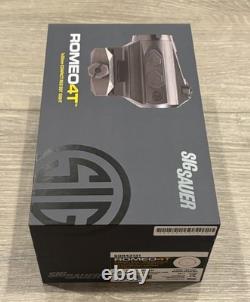 SIG Sauer Romeo4T 1X20 Solar 2MOA/65MOA Red Dot Sight with Mount, FDE New