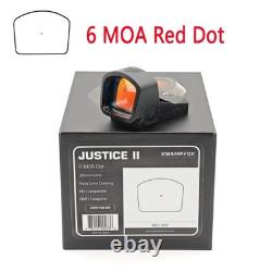 SWAMPFOX Justice II 1x30mm 6MOA Multi-Reticle Red/Green Dot Optic Sight For RMR