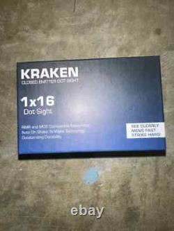 SWAMPFOX KRAKEN Red Dot Sight RMR & MOS 1x16 COMPACT DOT 3 MOA Open Boxed