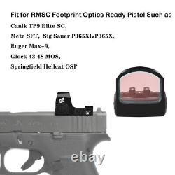 Shake Awake Green Dot Reflex Sight CYELEE CAT for RMSc Cut Glock 43X MOS P365XL