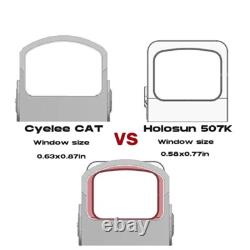 Shake Awake Green Dot Reflex Sight CYELEE CAT for RMSc Cut Glock 43X MOS P365XL