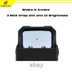 Shake Awake Micro Red Dot Reflex Sights HAWK1 for RMR Cut PSA Dagger Glock Canik
