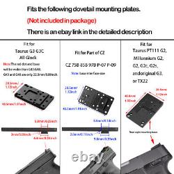 Shake Awake Micro Red Dot Reflex Sights HAWK1 for RMR Cut PSA Dagger Glock Canik