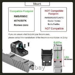 Shake Awake Mini Red Dot Reflex Sight Zulisy OTTER for RMSc cut glock 43x mos