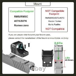 Shake Awake Mini Red Dot Sight ZulisyOTTER for RMSc Cut G43X 48 MOS P365 TP9 SC