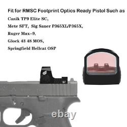 Shake Awake Red Dot Reflex Sight CYELEE CAT for RMS c Cut Glock 43X 48MOS P365XL