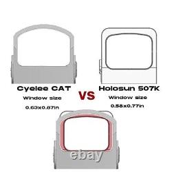 Shake Awake Red Dot Reflex Sight CYELEE CAT for RMS c Cut Glock 43X 48MOS P365XL