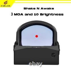 Shake Awake Red Dot Reflex Sight for RMR Cut S&W C. O. R. E. Tisas PX9 TP9SFx PDP